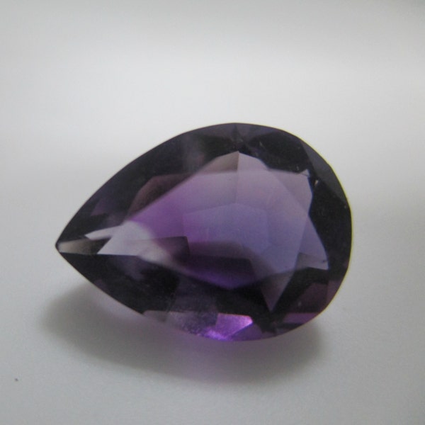 Amethyst Faceted Pear High Color from Brazil  4.29ct