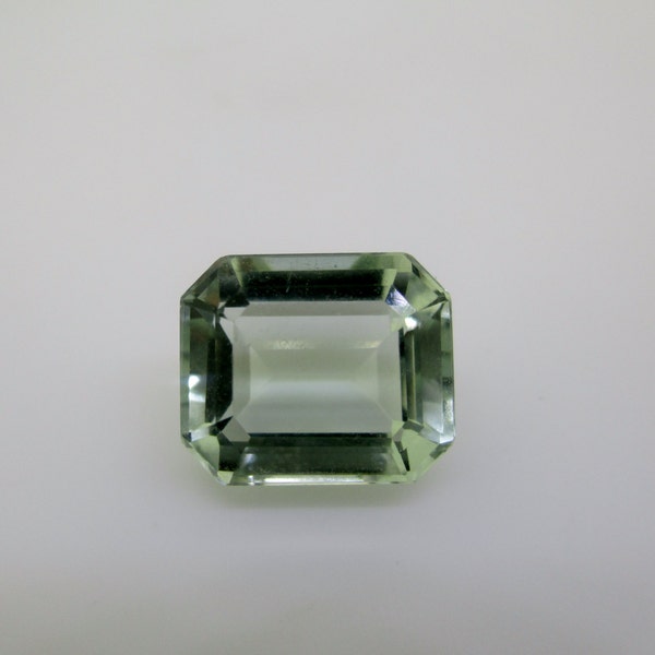 Green Amethyst Prasiolite ,Emerald Cut , Loose Stone, Natural From Brazil 5.69 cts