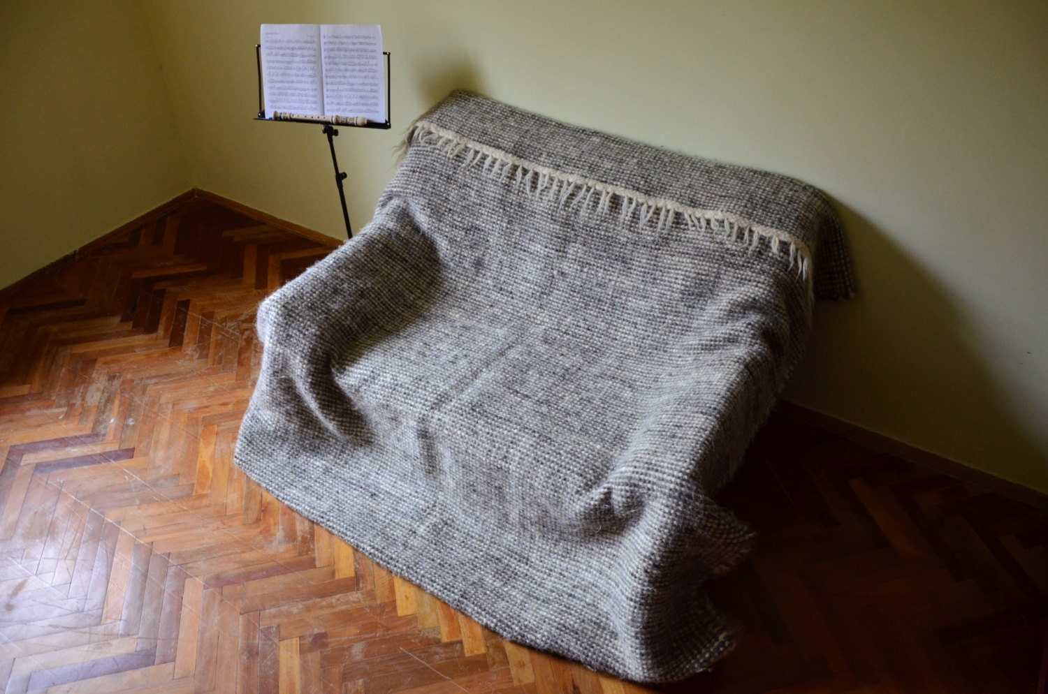 Handmade wool blanket handwoven wool throw homespun woven Etsy