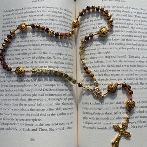 Gold and Red Rosary image 3