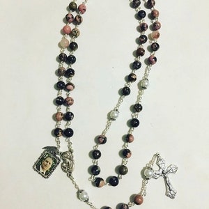 Custom Rhodonite Rosary