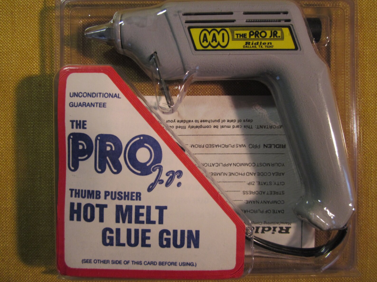 Ridlen Pro Jr. Hot Glue Gun 40W, 380 Degrees, Made in Usa,new in