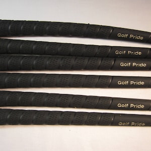 6 mens golf club grips, Golf Pride Tour Velvet Wrap, 28mm, TVW, made in USA, vintage new stock
