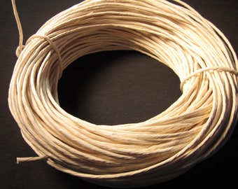 80 yards off white paper twist for weaving seat bottoms or other craft , 3/16" diameter