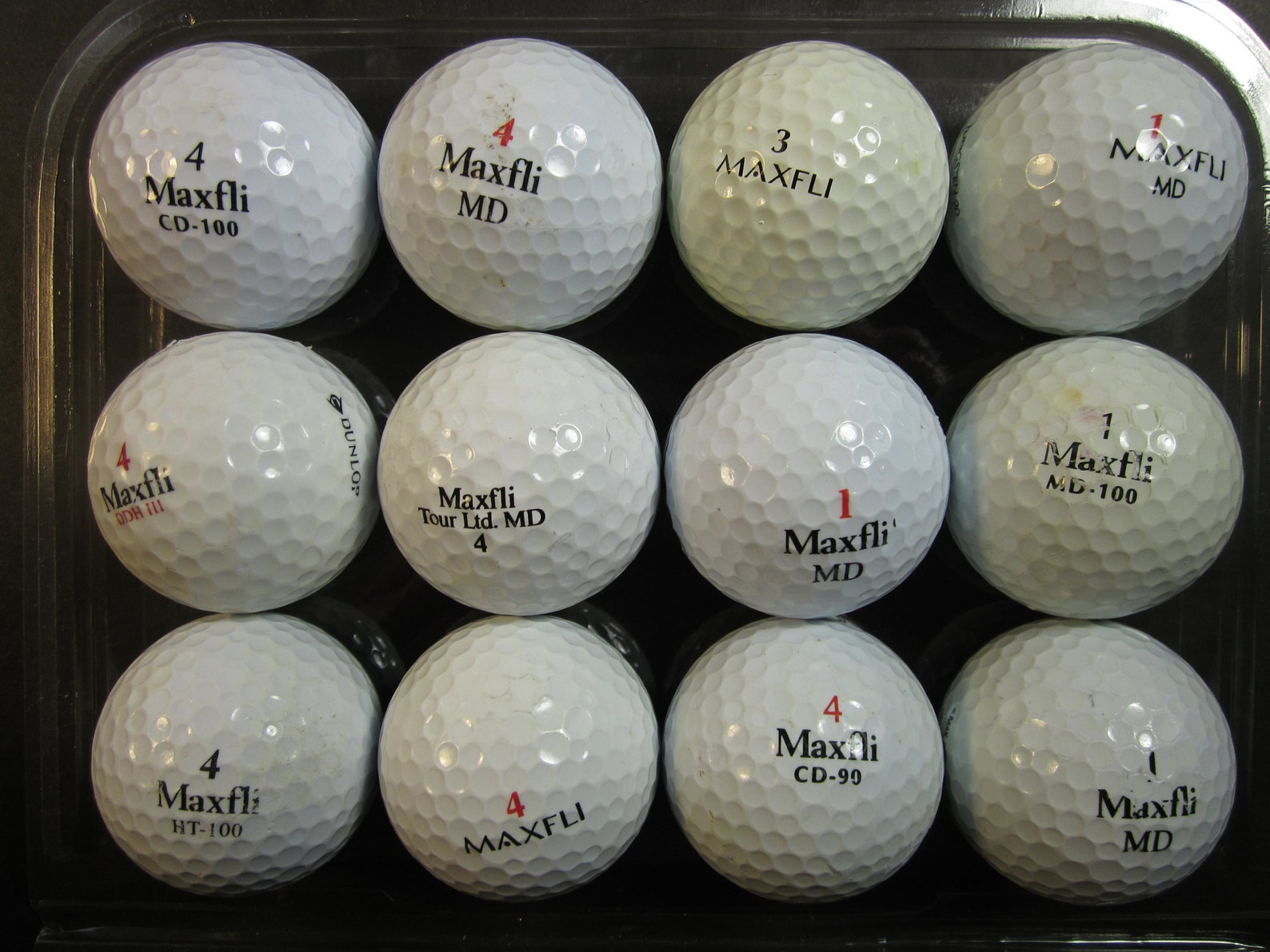 4 dozen used misc. practice golf balls MaxFli Ultra | Etsy
