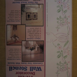 Naturally Victorian Floral,pre cut wall stencil,actual size 8&quot;x16 15/16&quot;, 3 18&quot; stencils and instructions,#26664