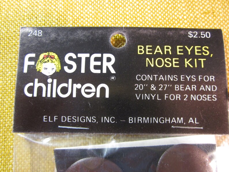 Teddy Bear Nose and Eye Kit 4 Plastic Noses Vinyl for 2 Etsy