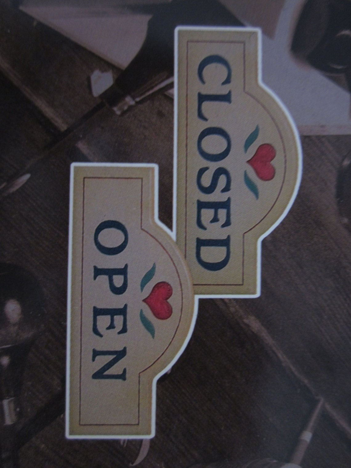 Open-closed Wood Signplaquewalnut Hollow Farm12x5 - Etsy