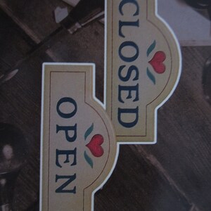 Open-closed Wood Sign,plaque,walnut Hollow Farm,12x5 1/2,folk Art,tole ...