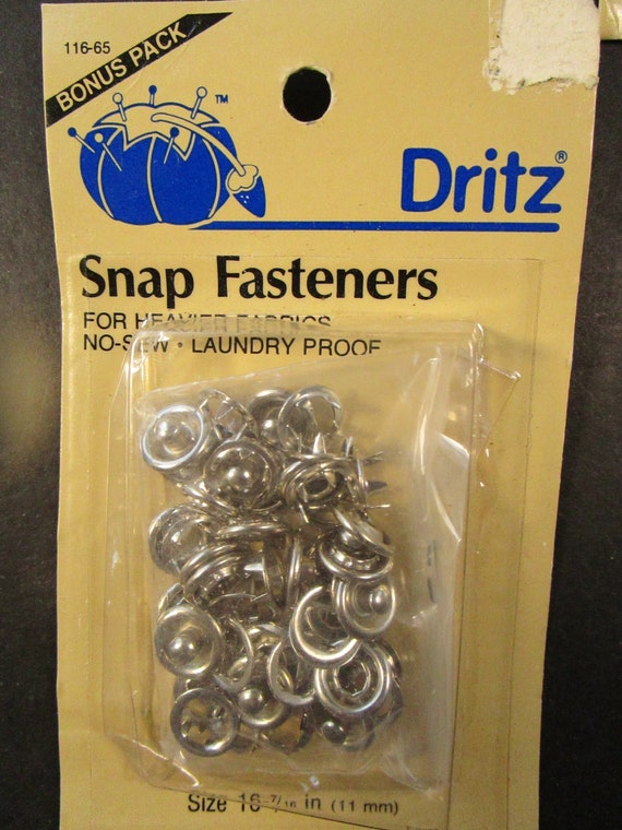 Dritz Snap Fasteners 7/16 12/Pkg-Nickel