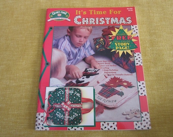 It's Time For Christmas, Children book for making  fabric books, craft, project, learning