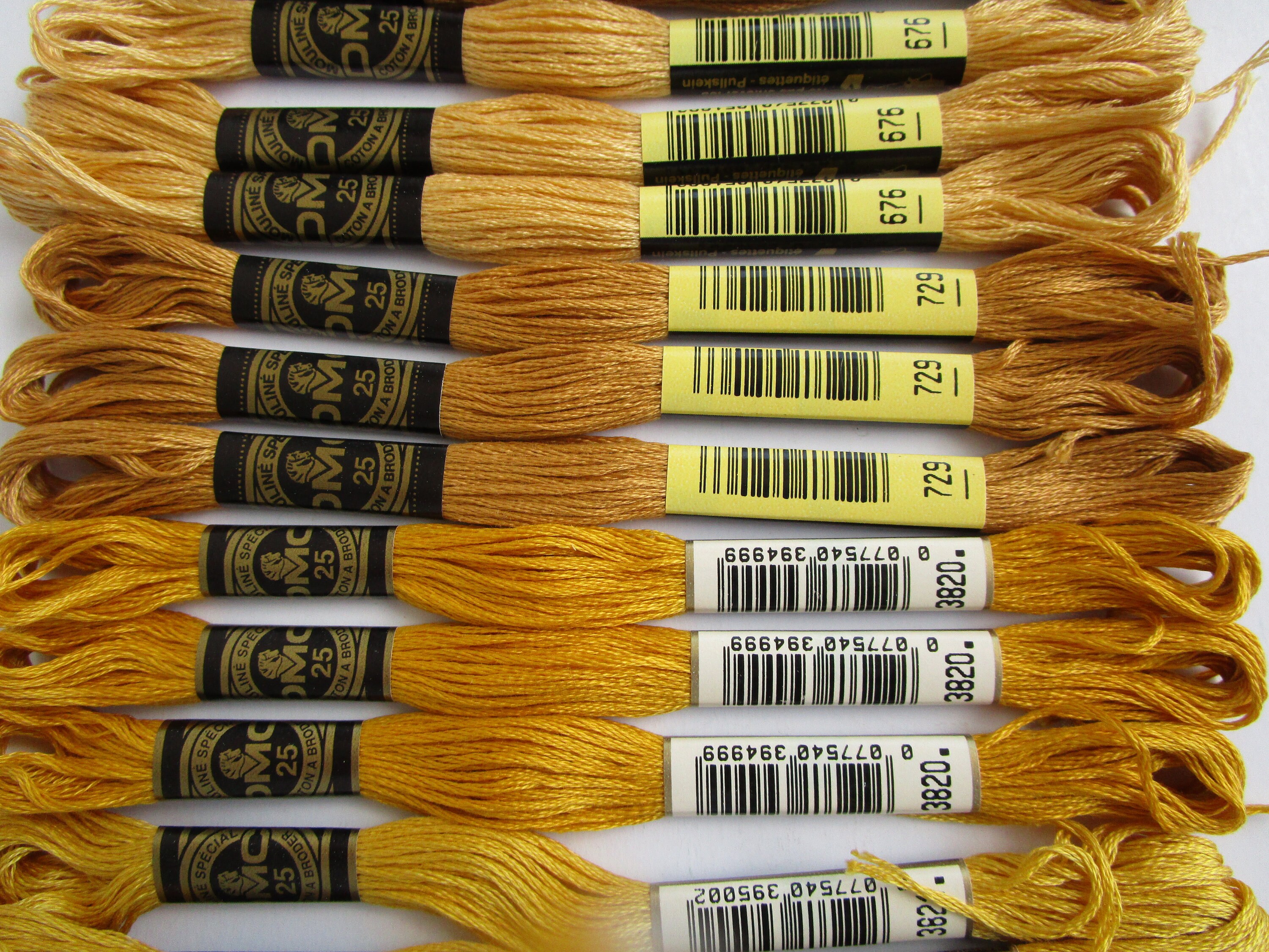 10 Shades Creamyellowgoldtanbronzebrown3 Ea. 30 Skeins 