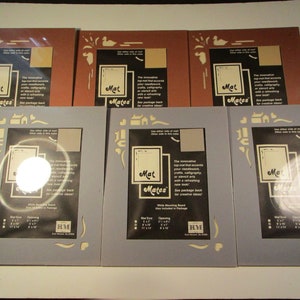 6 reversible 8x10 mats for 5x7 pictures or artwork, 3 rust/tan ducks,3 blue/gray house cutouts