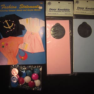 May include: A set of three craft kits for making door knobs. The kits include instructions, materials, and a blank door knob template. The door knobs are easy to personalize and decorate.