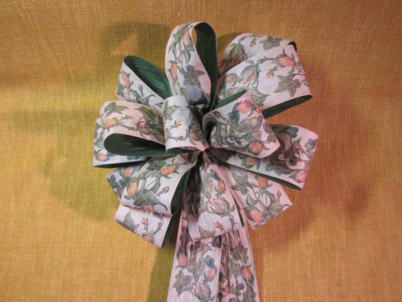 3 pks size 9 paper ribbon 1.5 wide parchment color with | Etsy