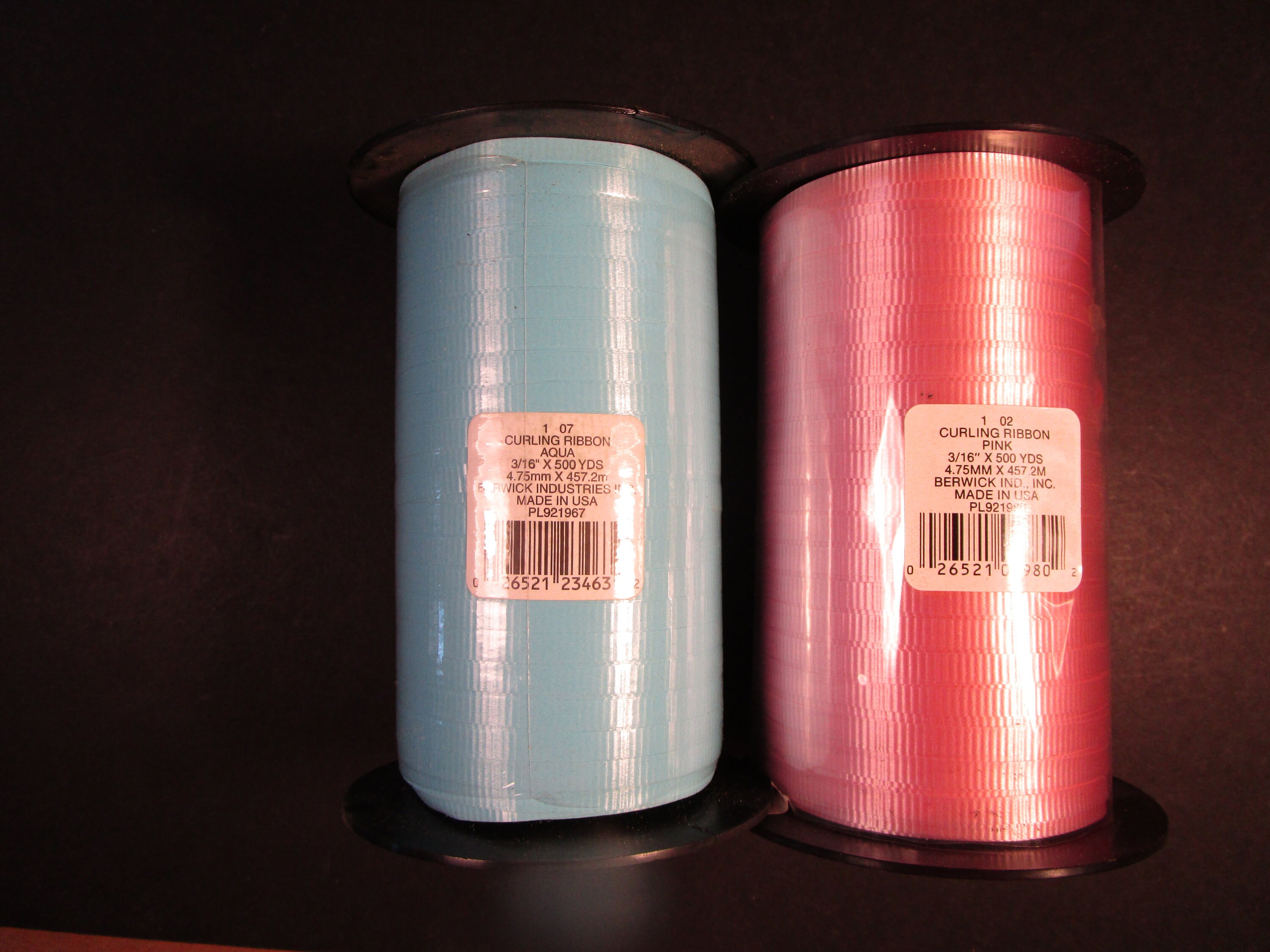 Curling Ribbon Spool Crimped 3/16 500 Yards 1500 Feet, Offering 27 Colors,  for Balloons, Favors and Gifts 