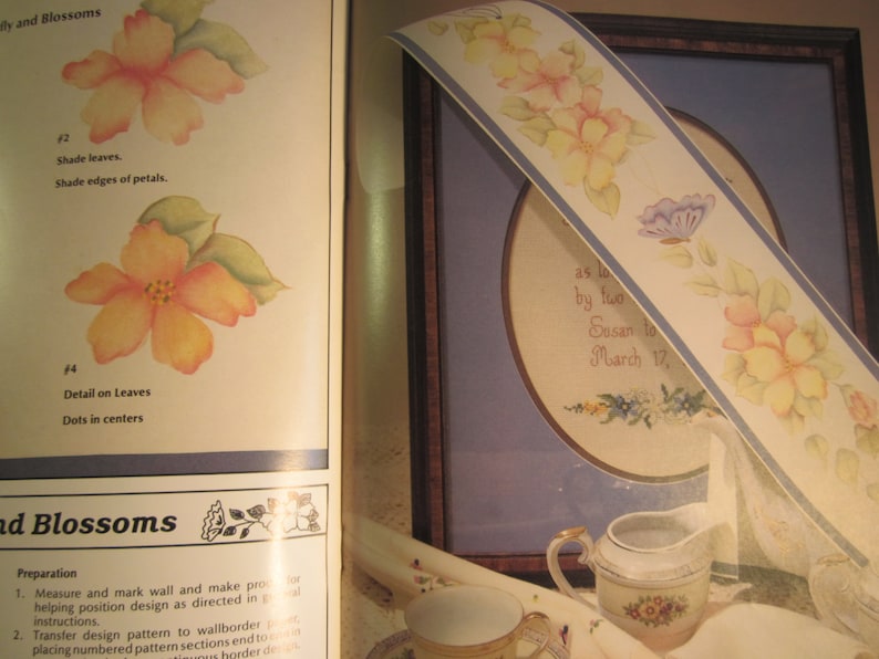 Hand Painted Wall Bordersbook by Sandy Aubuchon 10 Designs Etsy