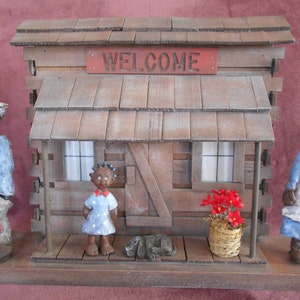 Welcome, country folks, old timey scene,wood,handmade,wall hanging,shelf sitter