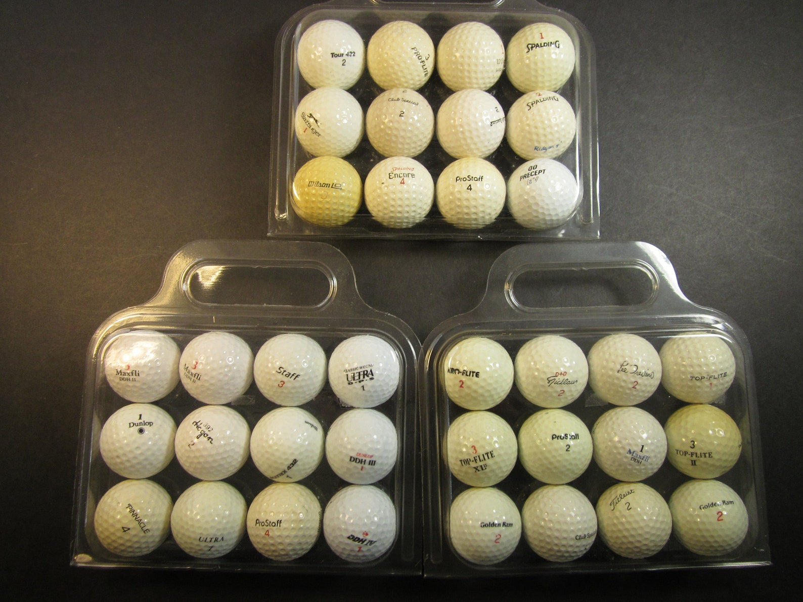 3 dozen used misc. practice golf balls Etsy