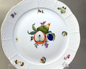 Herend Fruits & Flowers Dinner Plate ~ Retired