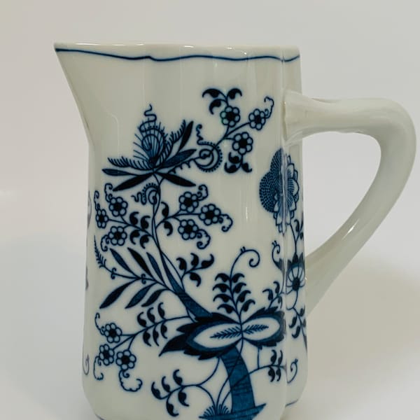 Blue Danube Blue Onion Creamer/Milk Syrup Pitcher.