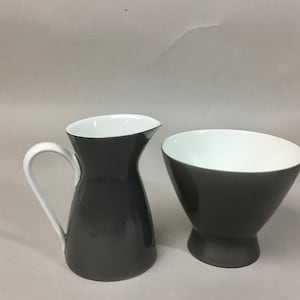 ROSENTHAL - Continental Secunda Gray Creamer And Sugar Set