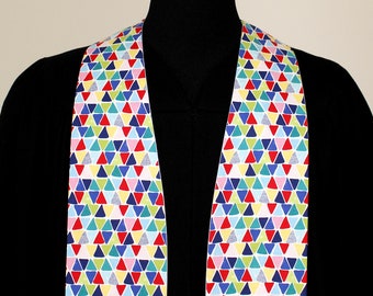 Clergy Stole, Prism #173, Pastor Stole, Minister Stole, Multi-Colors, 54" Length, Pastor Gift, Vestments, Church
