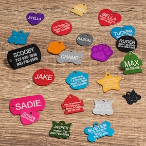 Custom Engraved Pet ID Tags for Dogs and Cats by Providence Engraving