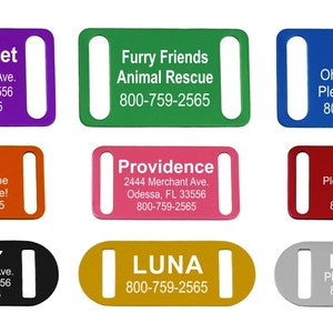 Slide-On Collar Pet ID Tag