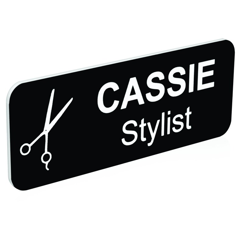 Custom Name Tag with Industry Logo Teacher, Realtor, Dental, Medical, Stylist ID Badge afbeelding 4