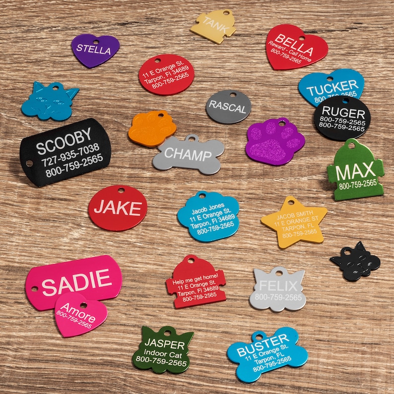 Custom Engraved Pet ID Tags for Dogs and Cats by Providence