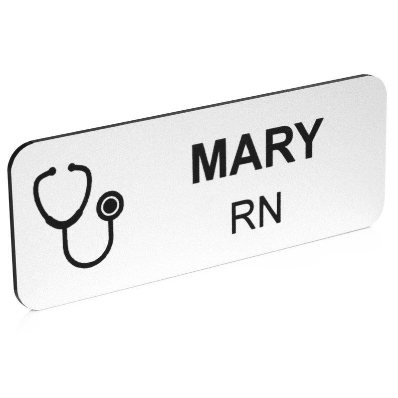 Custom Name Tag with Industry Logo Teacher, Realtor, Dental, Medical, Stylist ID Badge afbeelding 3