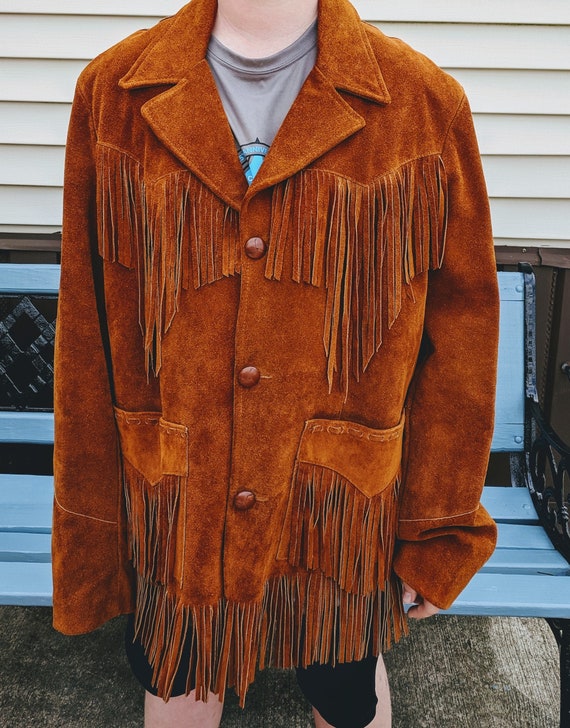 Vintage Pioneer Wear Suede Leather Western Jacket