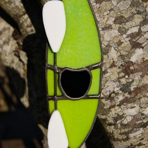 Stained Glass Kayak Ornament or Suncatcher