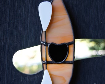 Stained Glass Kayak Sun Catcher or Ornament