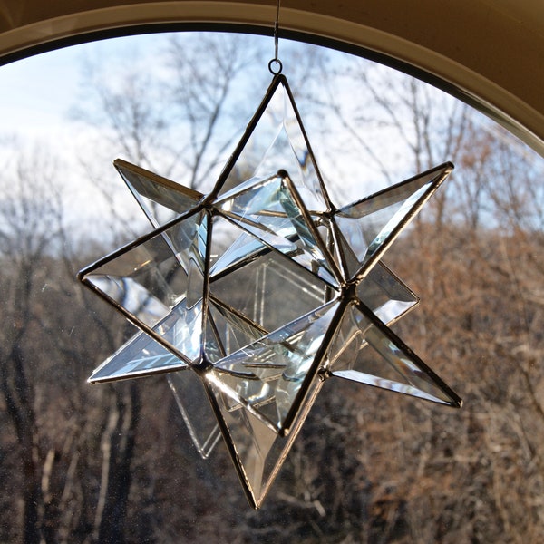 Stained Glass Bevel Moravian Star