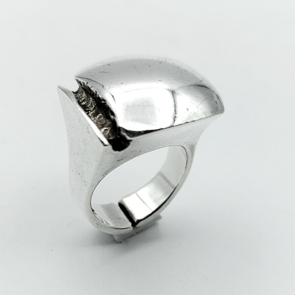 Lapponia Poul Havgaard Design Sterling Silver Ring Finland 1974