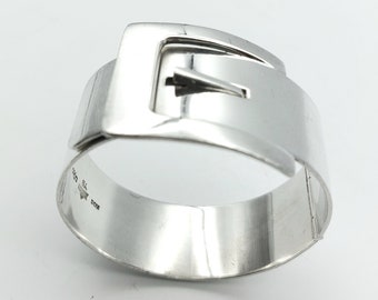 A. Michelsen Sterling Silver Bangle Bracelet Denmark 1960s Mid Century Modern