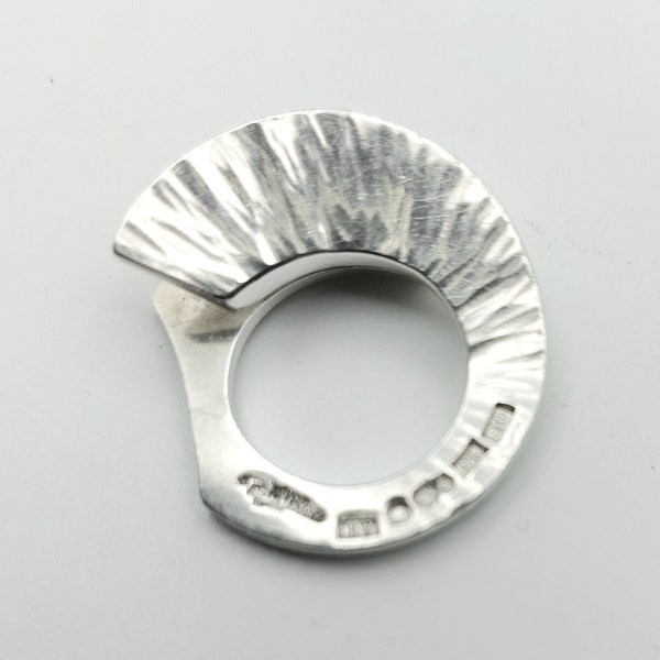 Modernist Rey Urban Sterling Silver Pinky Ring Sweden 1976