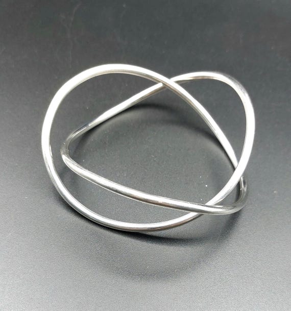 Georg Jensen Allan Scharff Sterling Silver Alliance Cuff Bracelet