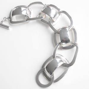 Georg Jensen Sterling Silver Bracelet no. 192A by Ibe Dahlquist Denmark 1960s Scandinavian Nordic Chic