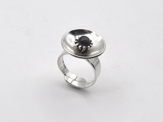 K E Palmberg Sterling Silver Ring for Alton Swede… - image 1