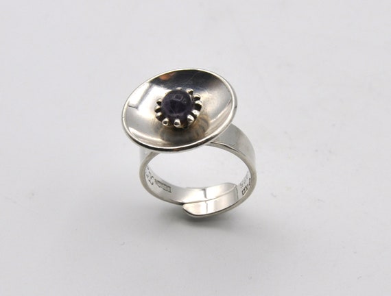 K E Palmberg Sterling Silver Ring for Alton Swede… - image 4