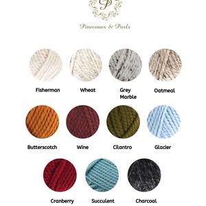 Customizable Hand-Knit Fingerless Mitts, Chunky Wool Blend Handwarmers image 7