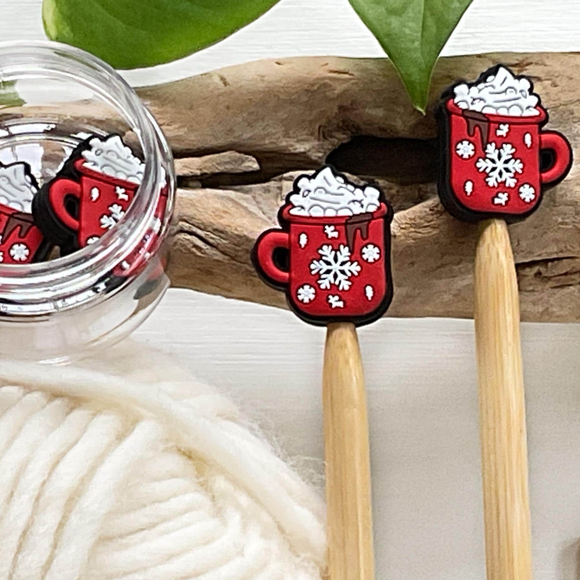 20 Pcs Knitting Needle Stoppers - Cute Pink Stitch Protectors For Needles 4.5mm To 9mm - View #12