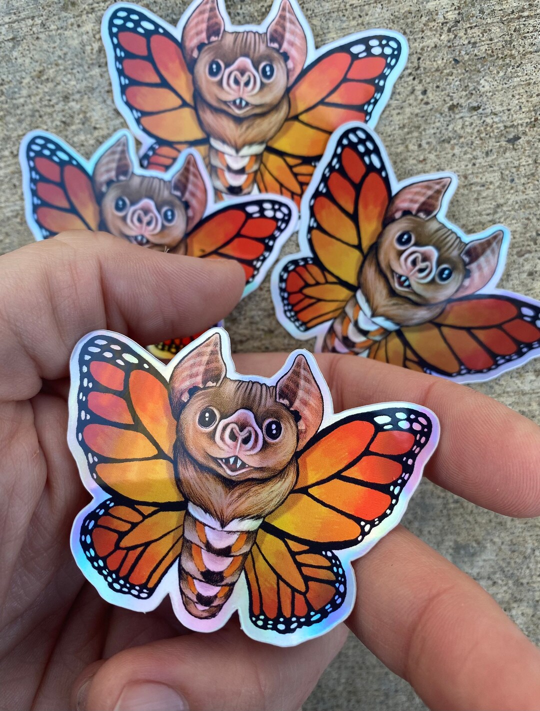 Batterfly Prism Vinyl Sticker - Etsy