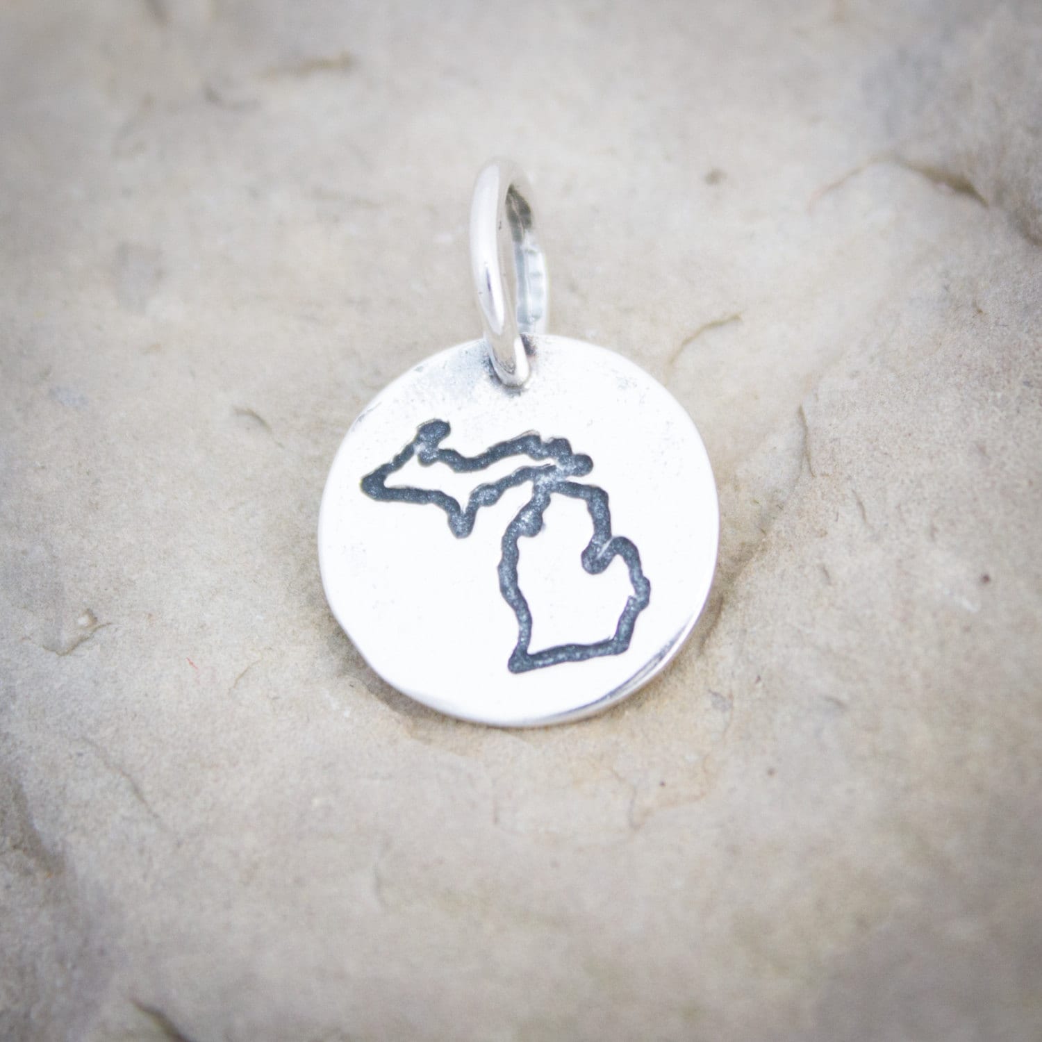 Michigan Jewelry, Michigan Charm, Upper Peninsula Jewelry, Sterling