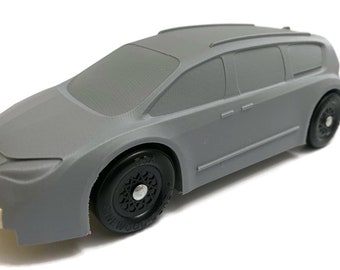 Pinewood Car Body for Derby - 3D Printed Body Mini Van