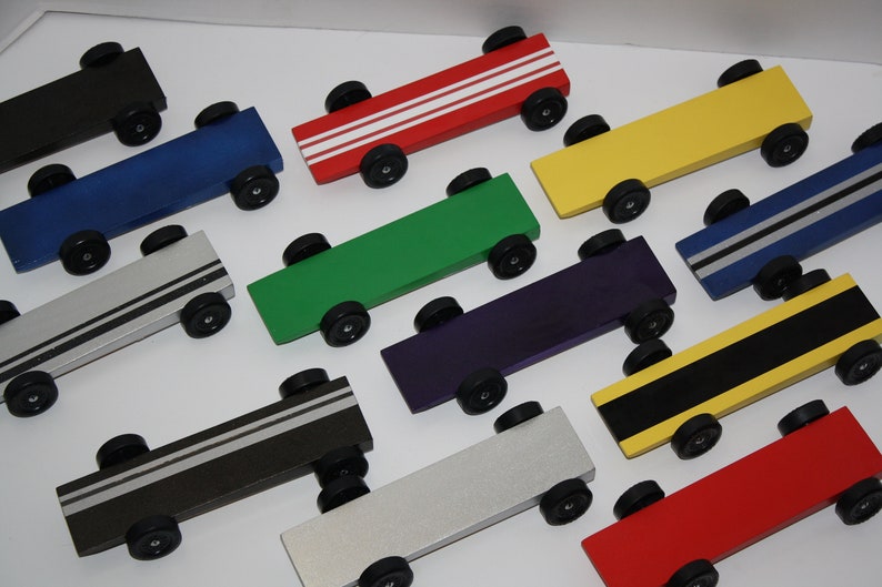 Rail Rider Pinewood Derby Car 3 Wheel Rider Weight Reduced Etsy