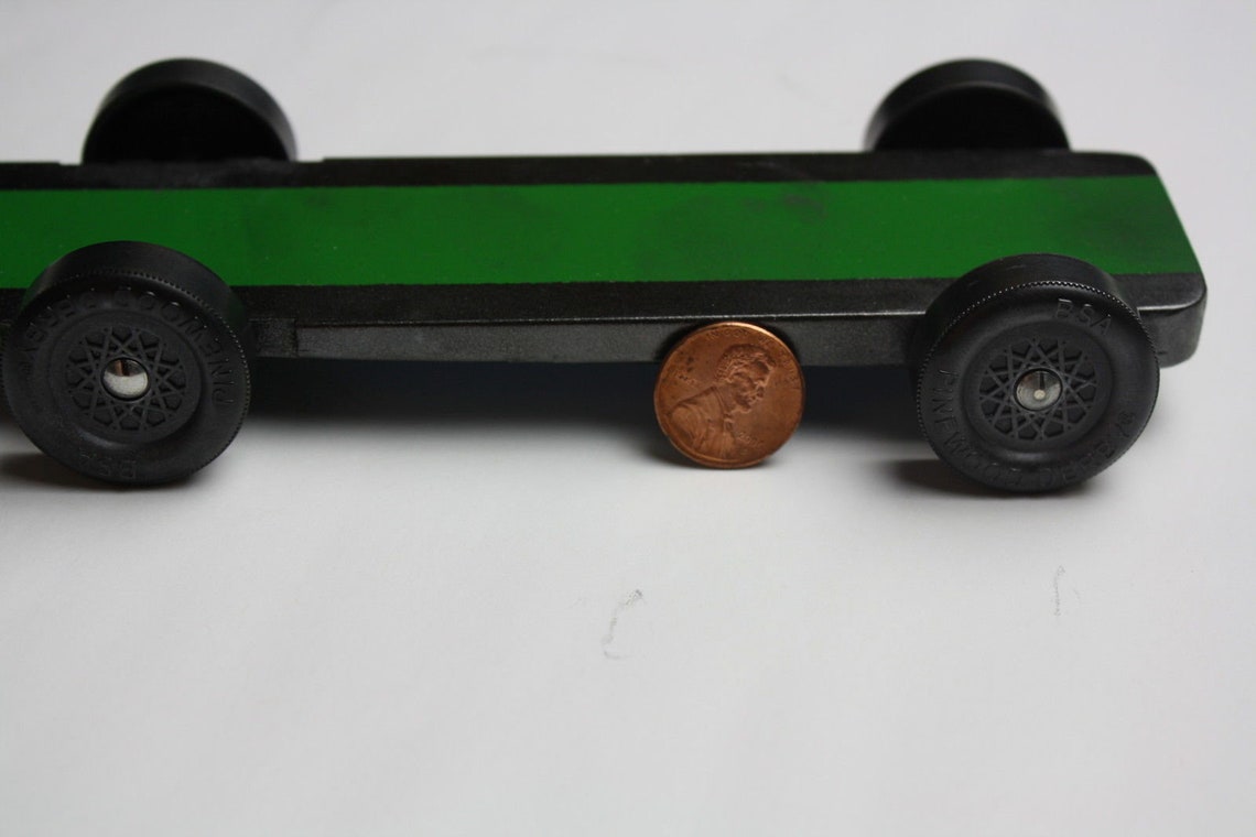 Rail Rider Pinewood Derby Car 3 Wheel Rider Weight Reduced Etsy